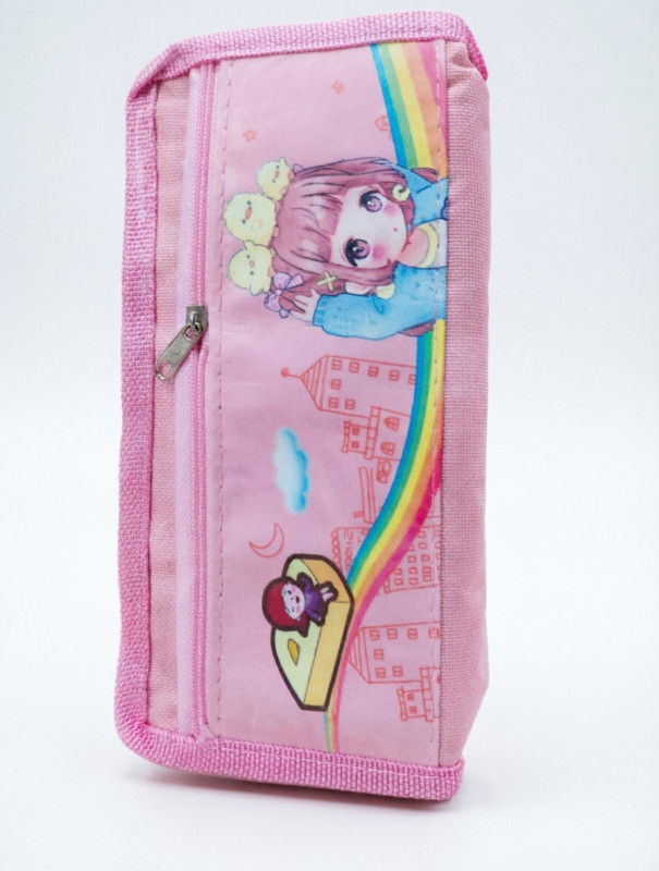 Cute Anime Canvas Pencil Case Zipper Pouch
